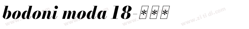 bodoni moda 18字体转换